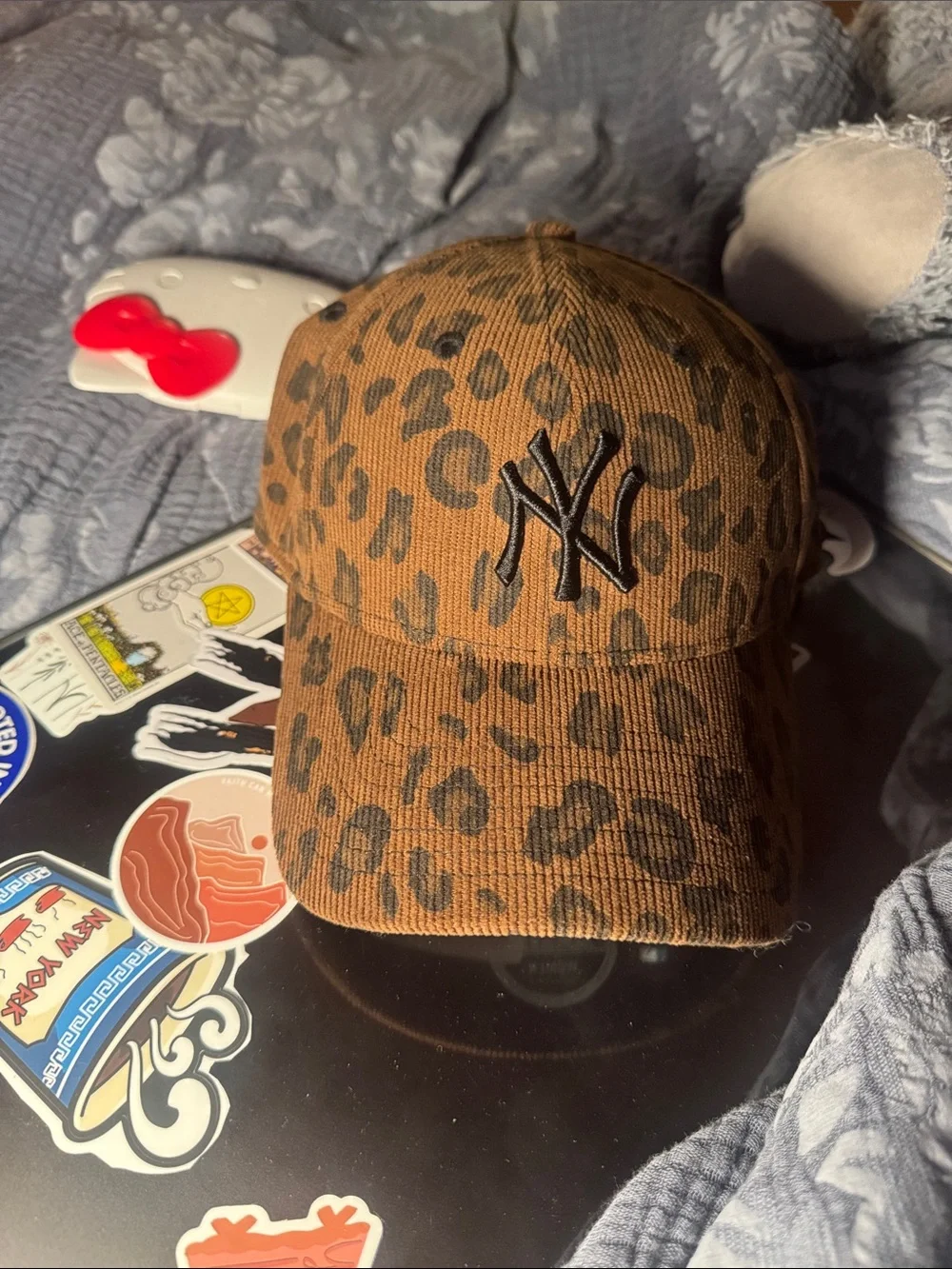 New Era Leopard Print NY Yankees Cap - Brown/Black
